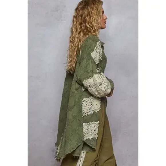 POL Willow & Lace Boho Patchwork Jacket Sizes Various - Picture 4 of 13